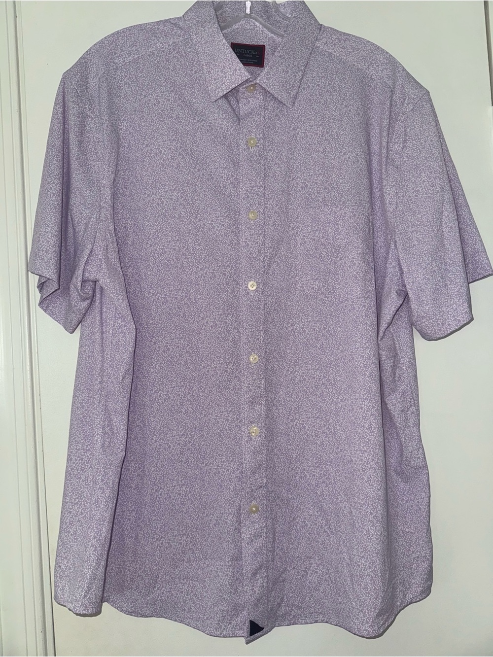 UNTUCKit Lavender Short-Sleeve Button-Down Shirt